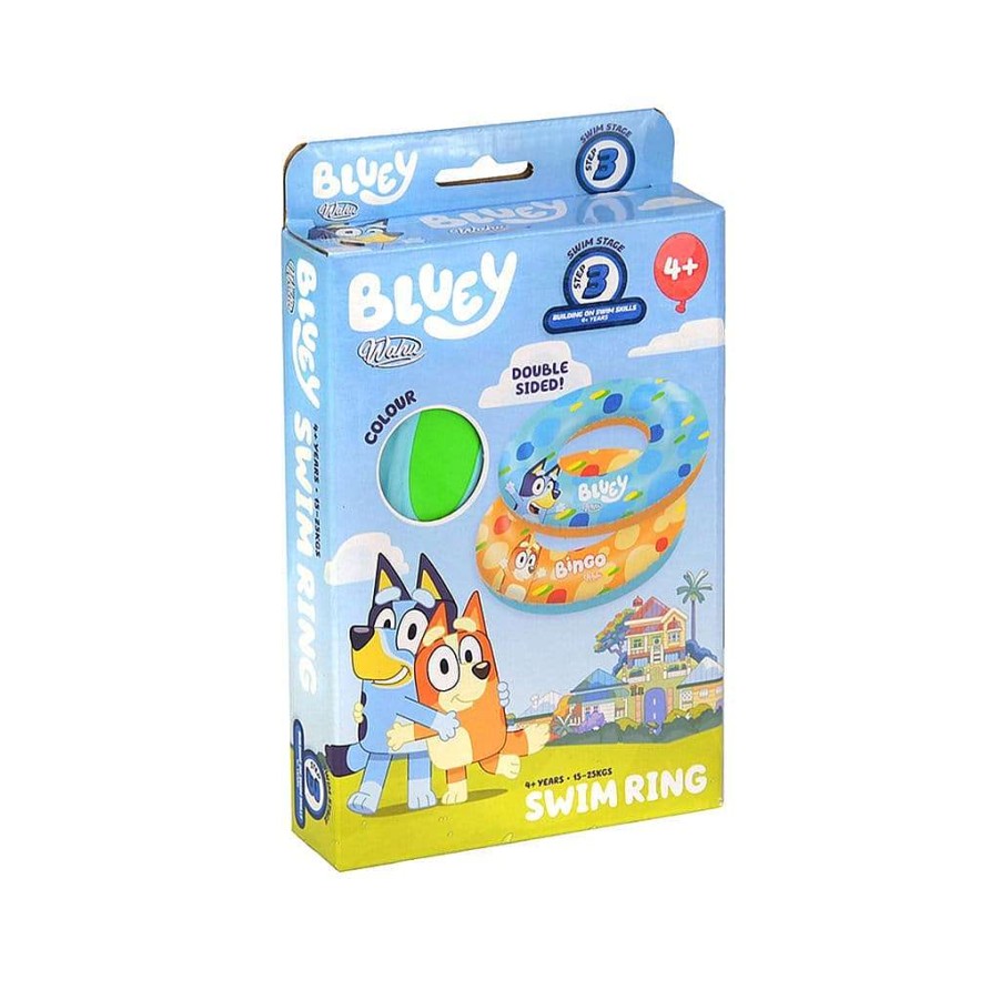 Best Wahu Wahu X Bluey Swim Ring 4+ Years 15-25Kg