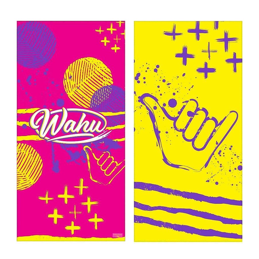 Clearance Wahu Seeking Summer X Wahu La Streets Beach Towel (Pink)