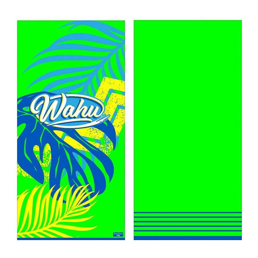 Hot Wahu Seeking Summer X Wahu Jungle Beach Towel (Green)