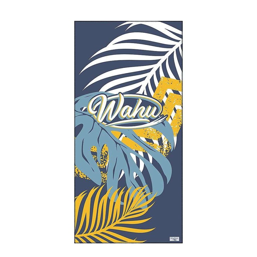 New Wahu Seeking Summer X Wahu Jungle Beach Towel (Deep Blue)