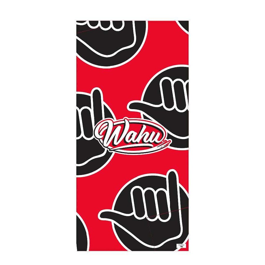 Hot Wahu Seeking Summer X Wahu Shaka Plus Towel (Red)