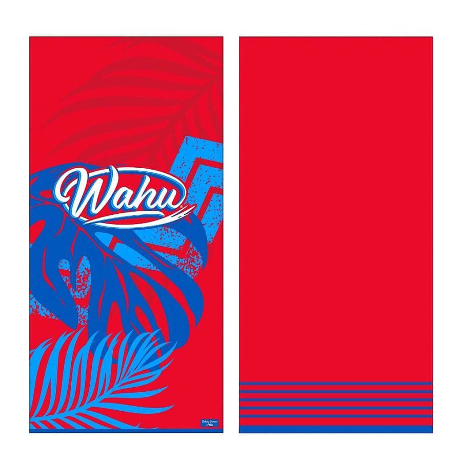 Hot Wahu Seeking Summer X Wahu Jungle Beach Towel (Red)