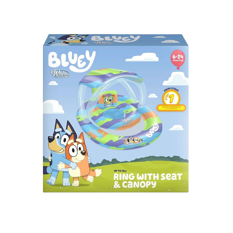 Best Wahu Wahu X Bluey Ring W/Seat & Canopy 6-24 Months-15Kg