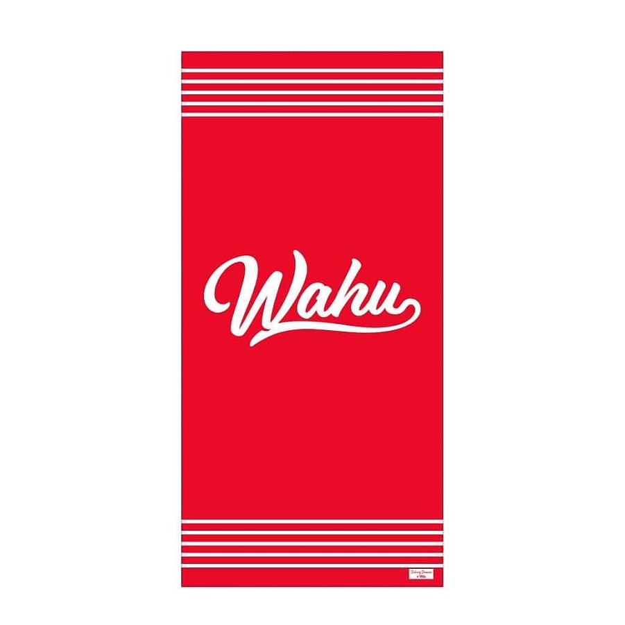 New Wahu Seeking Summer X Wahu Stripes Towel (Red)